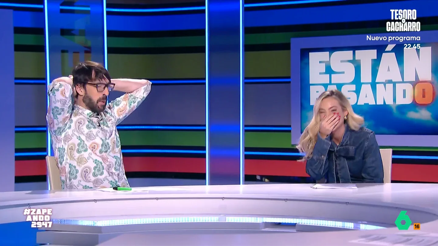 Isabel Forner vive en directo un momento 'tierra trágame' y Dani Mateo la remata: "Cuidado que la que hambre tiene con pan sueña" Isabel Forner vive en directo un momento 'tierra trágame' y Dani Mateo la remata: "Cuidado que la que hambre tiene con pan sueña"