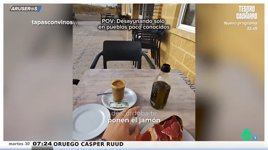 Alfonso Arús, al tiktoker que recorre los pueblos de España probando desayunos: "De mayor quiero ser este señor" Alfonso Arús, al tiktoker que recorre los pueblos de España probando desayunos: "De mayor quiero ser este señor"