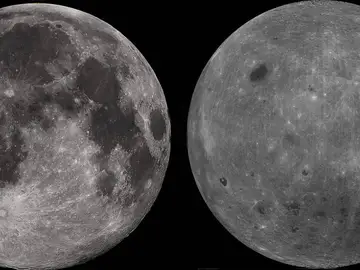 La cara visible y la cara oculta de la Luna La cara visible y la cara oculta de la Luna