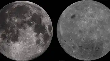 La cara visible y la cara oculta de la Luna La cara visible y la cara oculta de la Luna