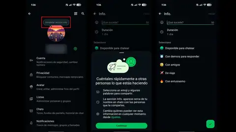 Actualiza tu información en WhatsApp Actualiza tu información en WhatsApp