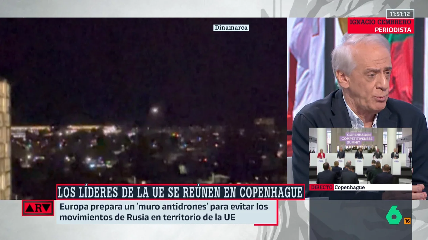 Ignacio Cembrero, sobre los ataques de drones rusos: "Son una forma de amenaza híbrida y de medir la voluntad de resistencia de los europeos" Ignacio Cembrero, sobre los ataques de drones rusos: "Son una forma de amenaza híbrida y de medir la voluntad de resistencia de los europeos"