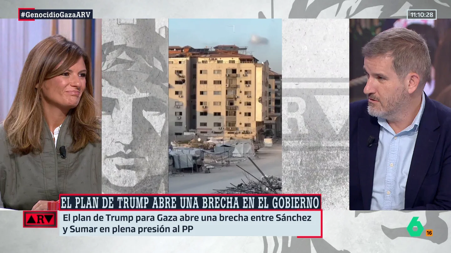 Urquizu descarta que Sumar rompa con el Gobierno tras la brecha por el plan de Trump: "Estará mientras pueda" Urquizu descarta que Sumar rompa con el Gobierno tras la brecha por el plan de Trump: "Estará mientras pueda"