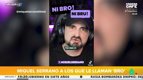 "Ni 'bro' ni 'bru' ni mierda, aquí somos gente mayor y decimos 'tronco'": el grito de guerra de un tiktoker millenial arrasa en redes "Ni 'bro' ni 'bru' ni mierda, aquí somos gente mayor y decimos 'tronco'": el grito de guerra de un tiktoker millenial arrasa en redes