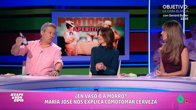 Miki Nadal se olvida del protocolo y eructa frente María José Gómez y Verdú: "No te lo he proyectado..."