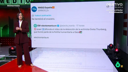 De Nuevas Generaciones a Jiménez Losantos: Cristina Gallego repasa las "joyas de odio" contra la Flotilla Cristina Gallego reúne en este vídeo a los 'haters' de la Flotilla más allá del PP madrileño. Desde Nuevas Generaciones tachándola de "crucero", hasta Telemadrid llamándola "la Flotilla de las tentaciones".