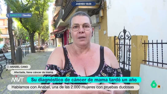 Anabel Cano se dirige a la consejera de Salud de la Junta: "Que cumpla lo que nos ha dicho que es salvar vidas" Cano es una de las afectadas por los diagnósticos tardíos de cáncer de mama en Andalucía. Este jueves se ha reunido con la consejera de Salud de la Junta de Andalucía, Rocío Hernández, para recibir respuestas.