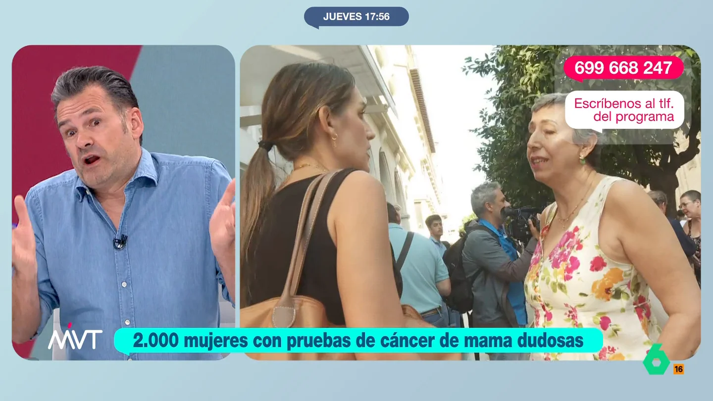 Iñaki López, sobre el error en el cribado del cáncer de mama: "Es una dejación de funciones que está jugando con la vida" La consejera de Salud de la Junta de Andalucía ha pedido disculpas a las mujeres afectadas y ha expuesto que no fueron avisadas por que el protocolo no lo contemplaba.