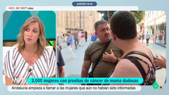 Tania Sánchez, sobre las pruebas dudosas de cáncer de mama: "Es la explicación práctica de dónde va nuestro dinero y qué pasa cuando no hay" Tania Sánchez reflexiona en este vídeo sobre los diagnósticos tardíos de cáncer de mama a 2.000 mujeres en Andalucía y pide preguntar a los profesionales "si se han tomado decisiones para ahorrarse un poco de dinero".