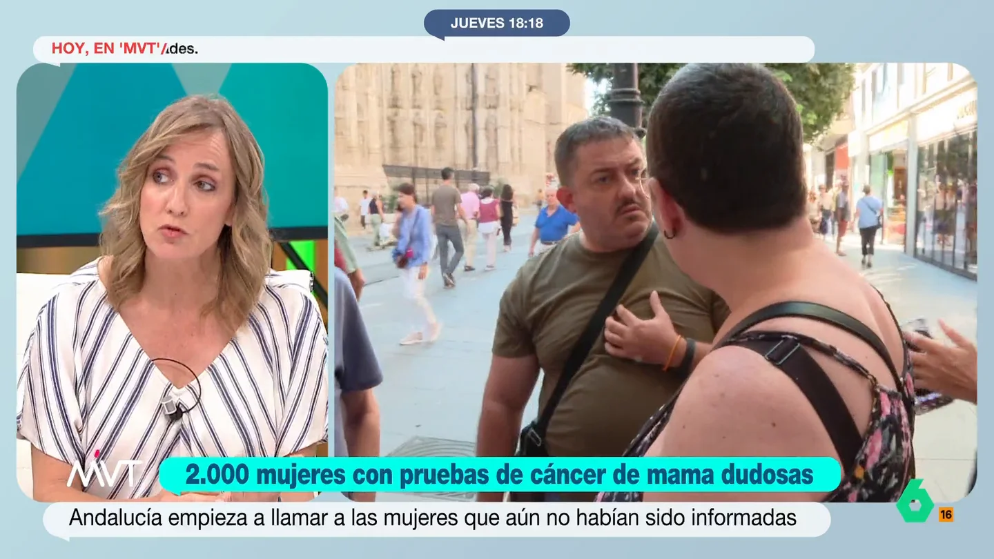 Tania Sánchez, sobre las pruebas dudosas de cáncer de mama: "Es la explicación práctica de dónde va nuestro dinero y qué pasa cuando no hay" Tania Sánchez reflexiona en este vídeo sobre los diagnósticos tardíos de cáncer de mama a 2.000 mujeres en Andalucía y pide preguntar a los profesionales "si se han tomado decisiones para ahorrarse un poco de dinero".