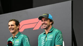 Pedro de la Rosa y Fernando Alonso