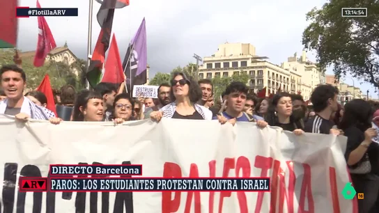 Protestas estudiantiles en Barcelona contra el genocidio en Gaza Protestas estudiantiles en Barcelona contra el genocidio en Gaza