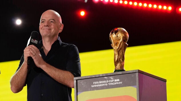Gianni Infantino, presidente de la FIFA, durante los Global Citizen Festival