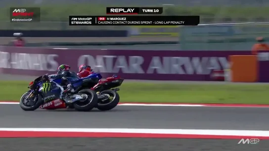 La polémica acción entre Márquez y Rins que terminó con sanción para Marc: "Me he enfadado mucho" La polémica acción entre Márquez y Rins que terminó con sanción para Marc: "Me he enfadado mucho"
