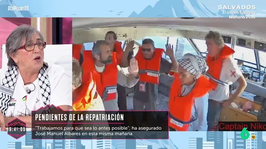 Juliana García, de Global Sumud Flotilla, sobre el estado de la delegación española: "Hay tres compañeros en huelga de hambre" Juliana García, de Global Sumud Flotilla, sobre el estado de la delegación española: "Hay tres compañeros en huelga de hambre"
