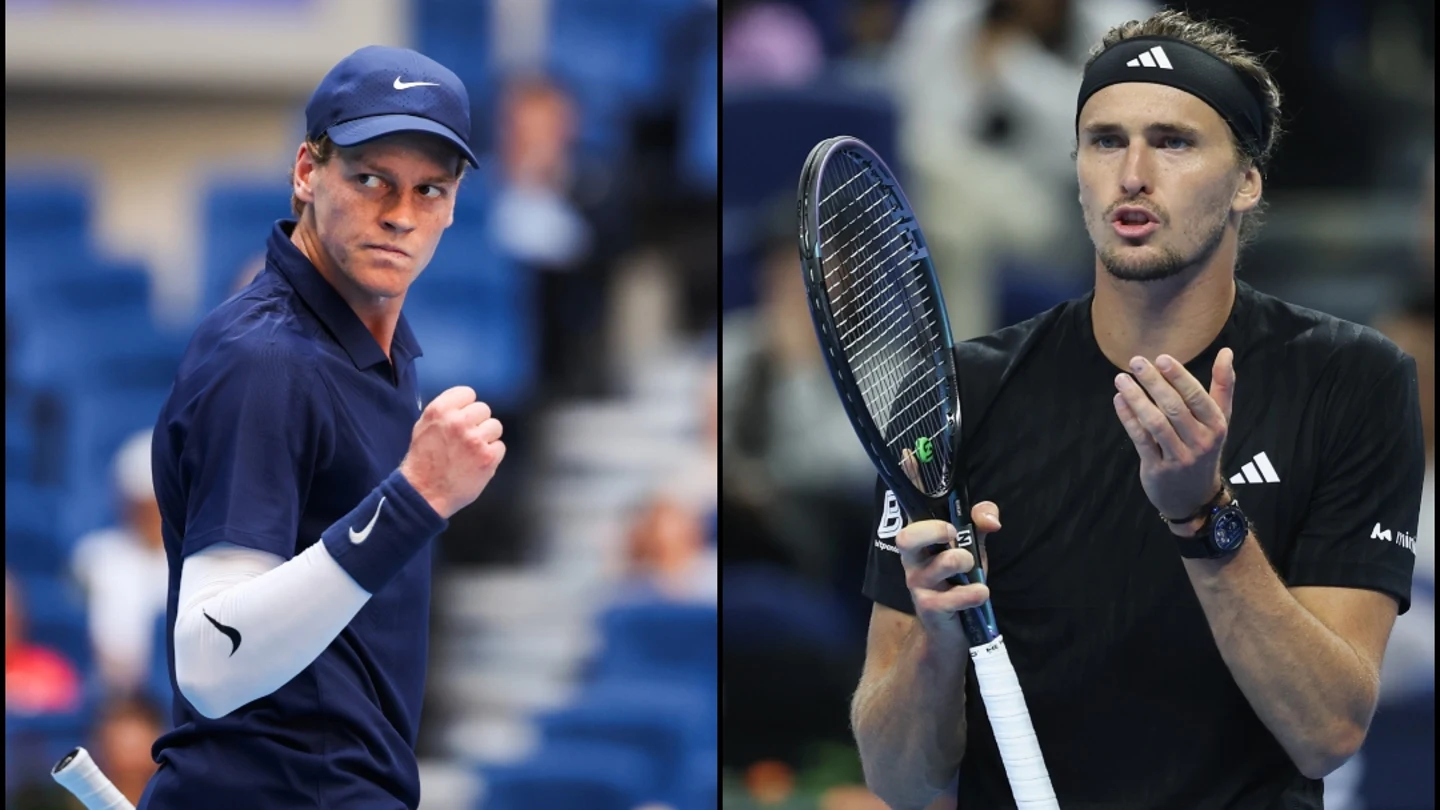 Jannik Sinner y Alexander Zverev Jannik Sinner y Alexander Zverev