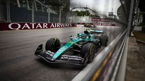 Fernando Alonso en el GP de Singapur Fernando Alonso en el GP de Singapur
