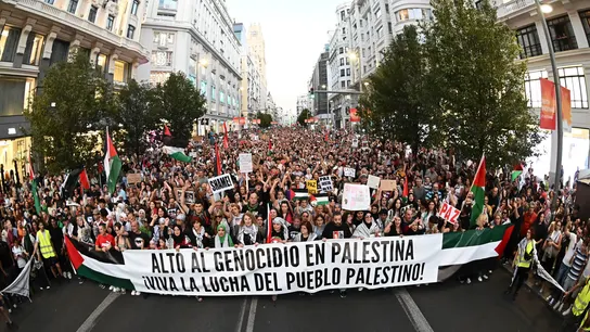 Protesta en Madrid en apoyo a Palestina Protesta en Madrid en apoyo a Palestina