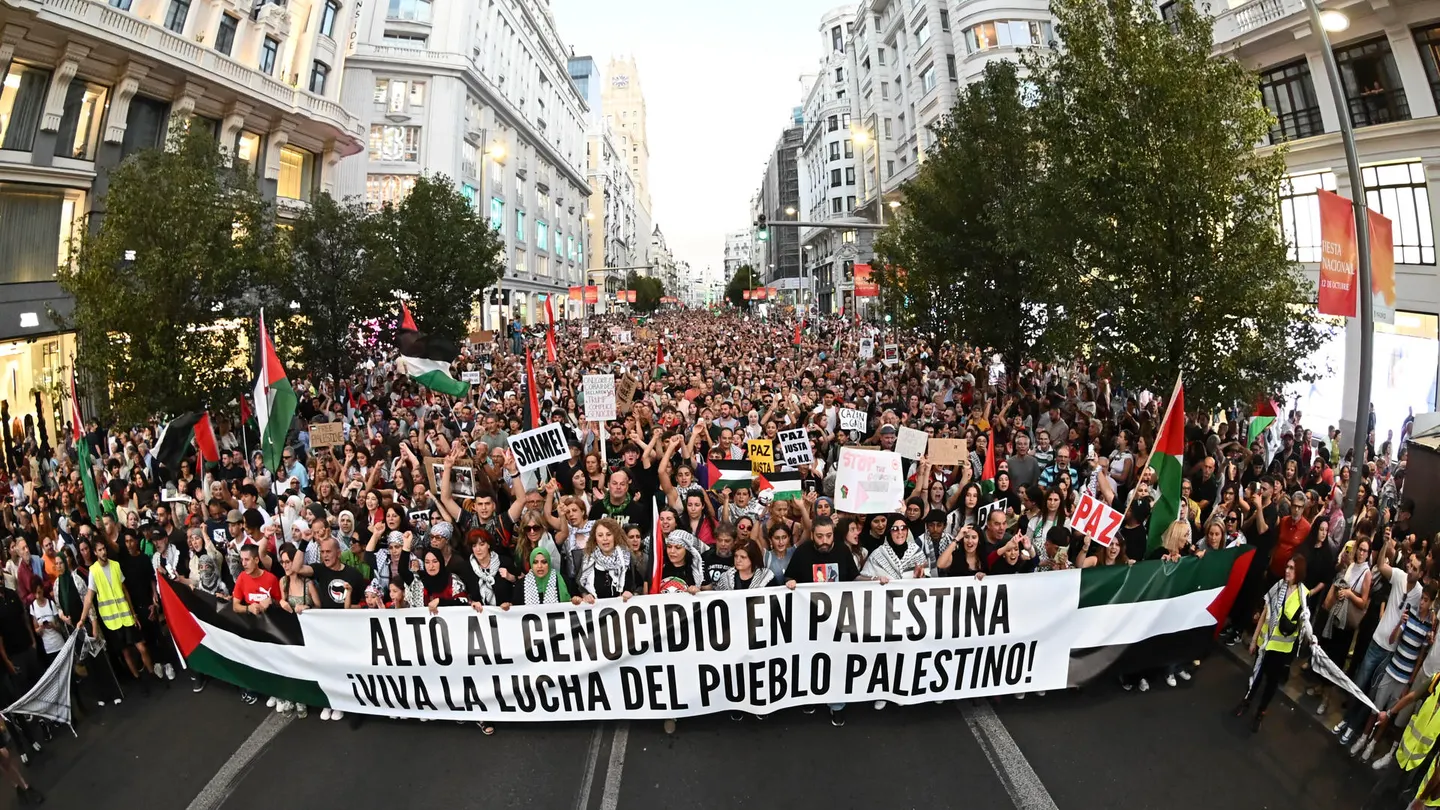 Protesta en Madrid en apoyo a Palestina Protesta en Madrid en apoyo a Palestina