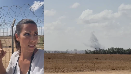 Ana Pastor, testigo de un bombardeo en Gaza Ana Pastor, testigo de un bombardeo en Gaza
