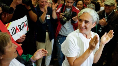 Ada Colau a su llegada a Espa&ntilde;a 
