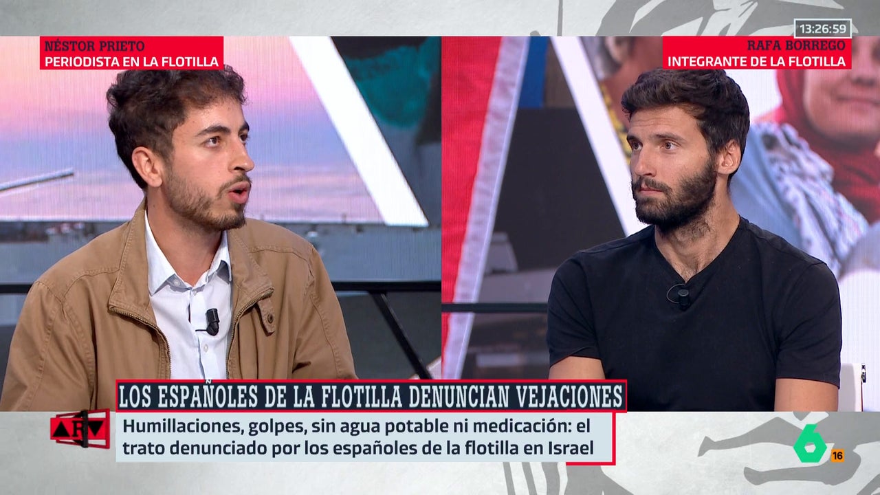El "constante maltrato" de Israel a los miembros de la Flotilla: "Éramos infraseres a los que humillaban y disfrutaban haciéndolo"