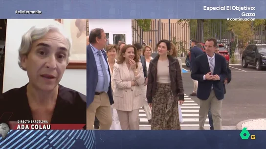 Ada Colau responde a Ayuso: "Me sorprende que hable de ETA en lugar de los miles de niños y niñas asesinados por Netanyahu" Ada Colau asegura en este vídeo que Israel y el PP son parecidos: "El PP de cualquiera que le lleva la contraria dice que es ETA, Israel cualquiera que le lleva la contraria es terrorista".