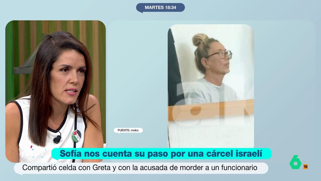 La activista de la Flotilla, Sofía Buchó, habla sobre la detención de Reyes Rigo por Israel: "Nadie vio ningún mordisco"