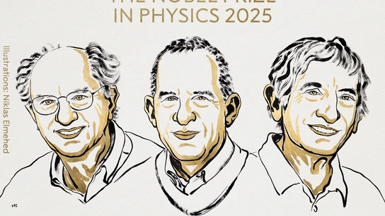 John Clarke, Michel Devoret y John Martinis, ganadores del Premio Nobel de Física 2025 John Clarke, Michel Devoret y John Martinis, ganadores del Premio Nobel de Física 2025
