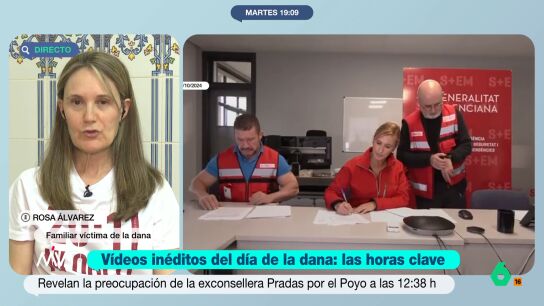 Las v&iacute;ctimas exponen que los v&iacute;deos publicados sobre la reuni&oacute;n de emergencias celebrada el 29 de octubre "son muy dolorosos". &Aacute;lvarez indica que demuestran que ten&iacute;an la informaci&oacute;n "como las familias estamos diciendo desde el primero momento".