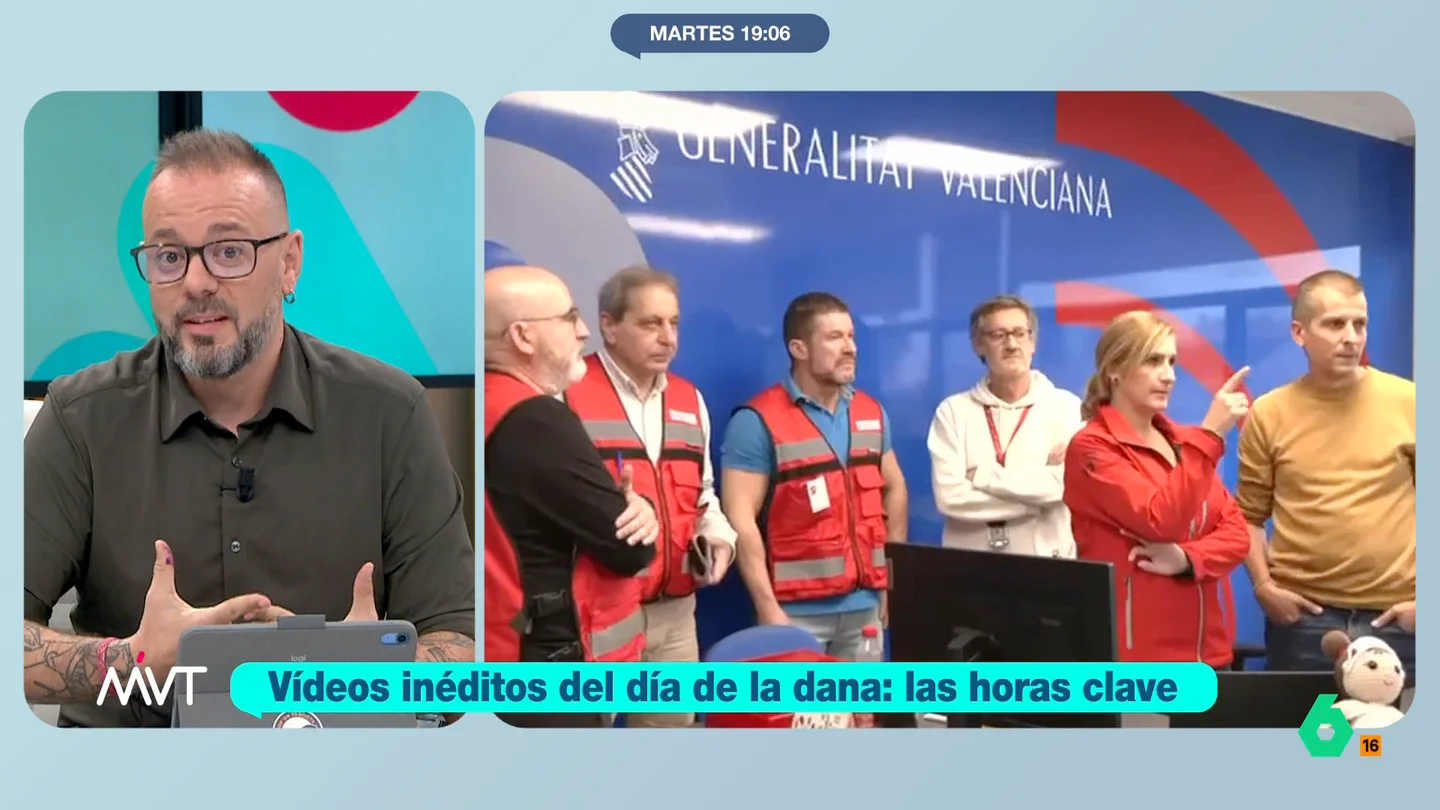 Maestre, sobre los vídeos del día de la DANA: "Los técnicos informaron debidamente, otra cosa es que no tomaran la decisión" Los vídeos demuestran que Salomé Pradas, exconsellera de Interior, recibió información sobre el riesgo existente en el barranco del Poyo horas antes de que la DANA provocara que este se desbordara.