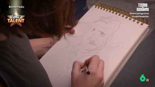 "Mañana más, pero no mejor": una artista homenajea a El Gran Wyoming con un retrato exprés "Mañana más, pero no mejor": una artista homenajea a El Gran Wyoming con un retrato exprés