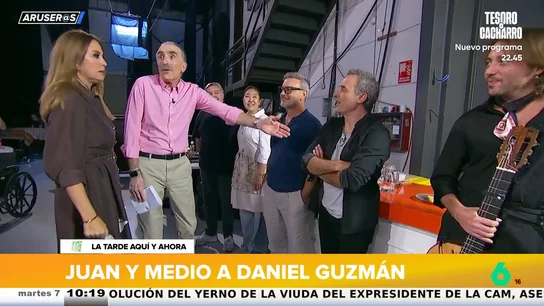 Juan y Medio a Daniel Guzmán: "Si vierais lo que este hombre pierde desnudo..." Juan y Medio a Daniel Guzmán: "Si vierais lo que este hombre pierde desnudo..."