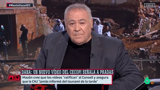 Ferreras reacciona al nuevo vídeo del Cecopi y apunta a Mazón: "Este cara dura sinvergüenza que había dicho a la jueza y las Cortes que no había soporte documental alguno… y existe y se ha desvelado" Ferreras reacciona al nuevo vídeo del Cecopi y apunta a Mazón: "Este cara dura sinvergüenza que había dicho a la jueza y las Cortes que no había soporte documental alguno… y existe y se ha desvelado"