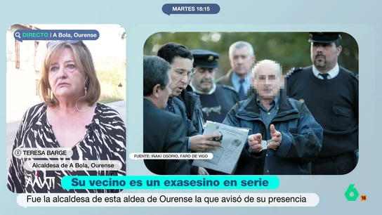 Teresa Barge, alcaldesa de A Bola, tras descubrir el pasado delictivo de su nuevo vecino: "Hay que tener una distancia de seguridad" Teresa Barge, alcaldesa de A Bola, tras descubrir el pasado delictivo de su nuevo vecino: "Hay que tener una distancia de seguridad"