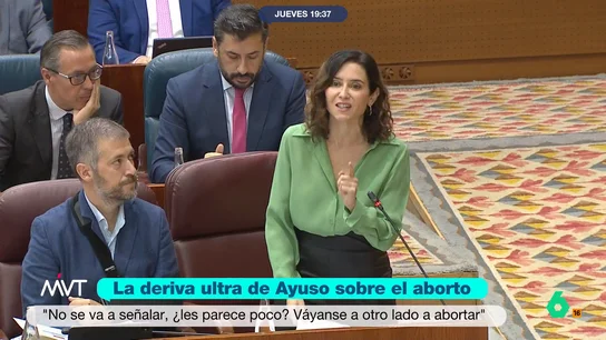 Iñaki López responde a Ayuso tras su "váyanse a otro lado a abortar": "No sé si se refiere a otra comunidad o a Quirón" Iñaki López y Zaida Cantera reaccionan en este vídeo a las polémicas declaraciones de Ayuso en las que se niega a hacer un registro de médicos objetores sobre el aborto con un "váyanse a otro lado a abortar".