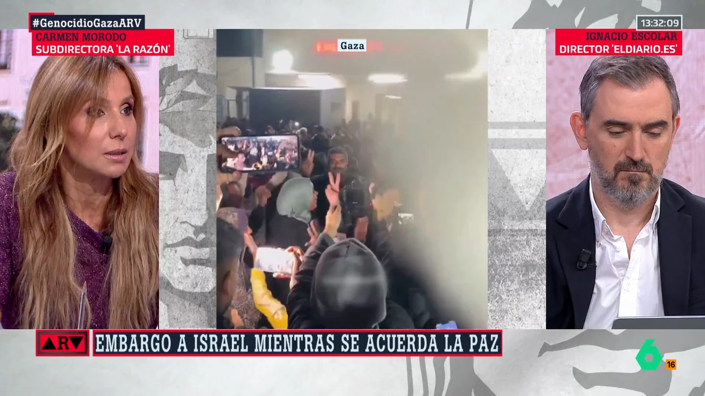 Carmen Morodo, sobre el embargo de armas: "Después del alto el fuego, el Gobierno está obligado a replantearse las relaciones con Israel" Carmen Morodo, sobre el embargo de armas: "Después del alto el fuego, el Gobierno está obligado a replantearse las relaciones con Israel"