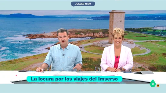 Iñaki López: "Estoy deseando cumplir esos 35 años que me faltan para los 65 y disfrutar los precios del Imserso" Muchos pensionistas se han tenido que enfrentar a varias horas de espera en la calle para poder hacer su solicitud de estos viajes para pensionistas a precios muy competitivos.
