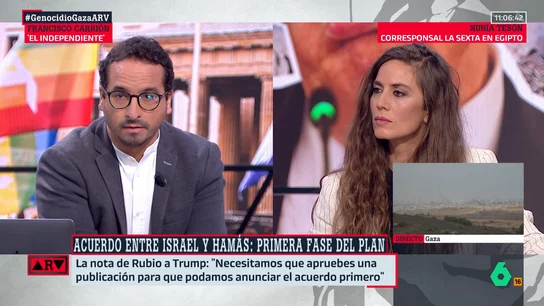 Carrión señala que hay "máxima cautela" con el acuerdo entre Israel y Hamás: "Hay una enorme desconfianza con Netanyahu" Carrión señala que hay "máxima cautela" con el acuerdo entre Israel y Hamás: "Hay una enorme desconfianza con Netanyahu"