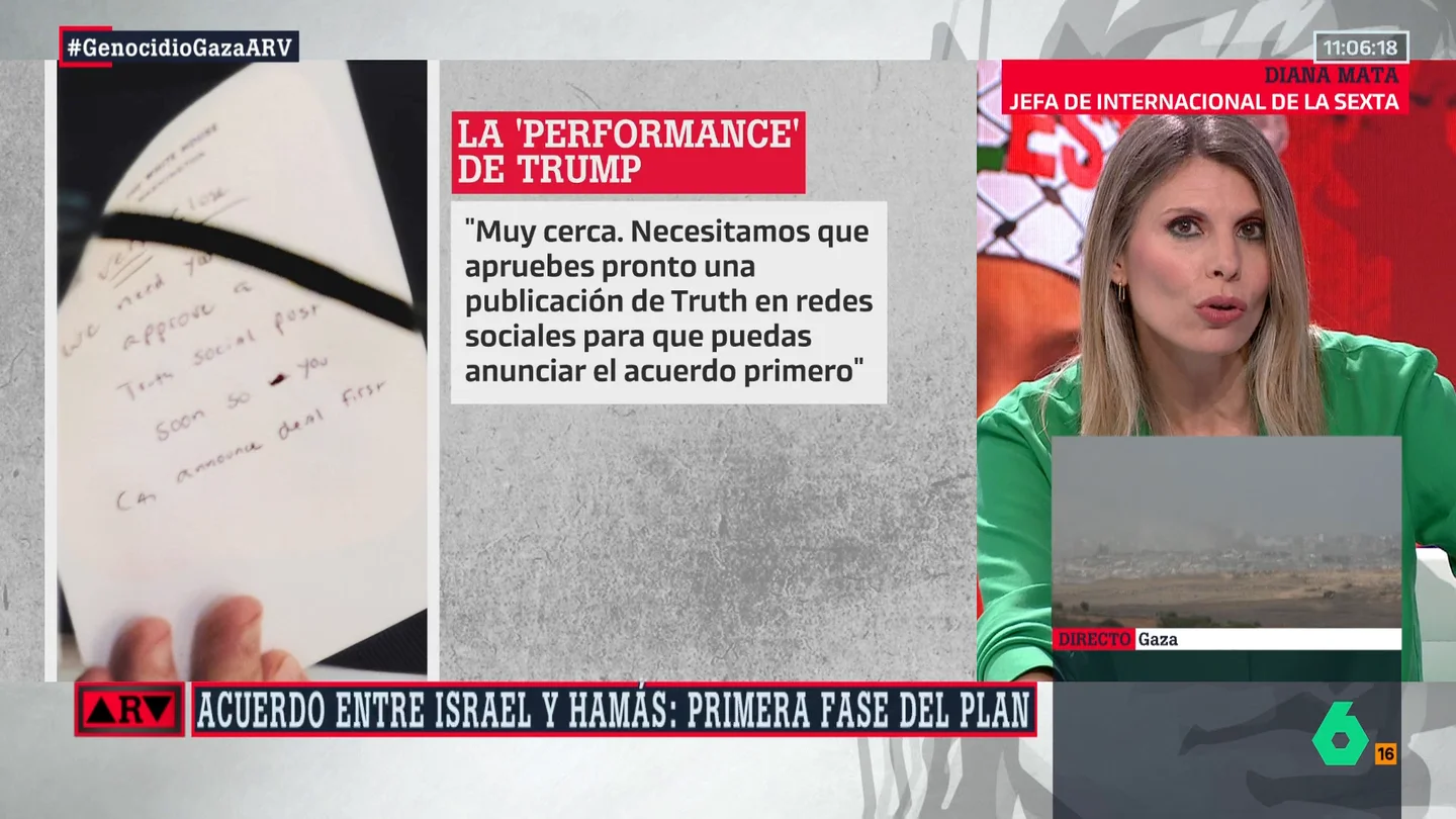 El contenido de la misteriosa nota que recibió Trump sobre el acuerdo entre Israel y Hamás: "Muy cerca" El contenido de la misteriosa nota que recibió Trump sobre el acuerdo entre Israel y Hamás: "Muy cerca"