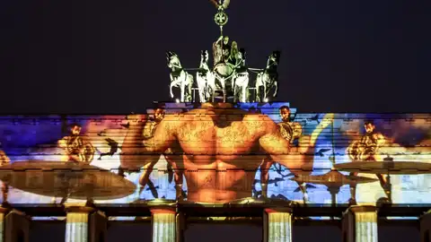Festival de las Luces de Berlín en la Puerta de Brandeburgo Festival de las Luces de Berlín en la Puerta de Brandeburgo