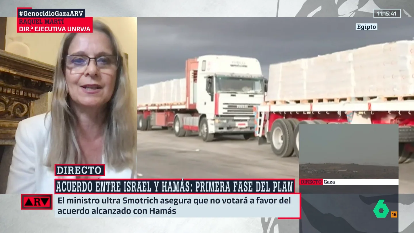Raquel Martí advierte de la urgencia de entregar la ayuda humanitaria en Gaza: "Son carne de cañón para las enfermedades" Raquel Martí advierte de la urgencia de entregar la ayuda humanitaria en Gaza: "Son carne de cañón para las enfermedades"