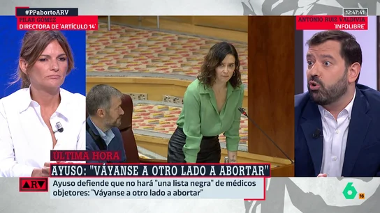 Valdivia, sobre las palabras de Ayuso sobre el aborto: "Me parece terrorífico que en la España de octubre de 2025 escuchemos declaraciones como las suyas" Valdivia, sobre las palabras de Ayuso sobre el aborto: "Me parece terrorífico que en la España de octubre de 2025 escuchemos declaraciones como las suyas"