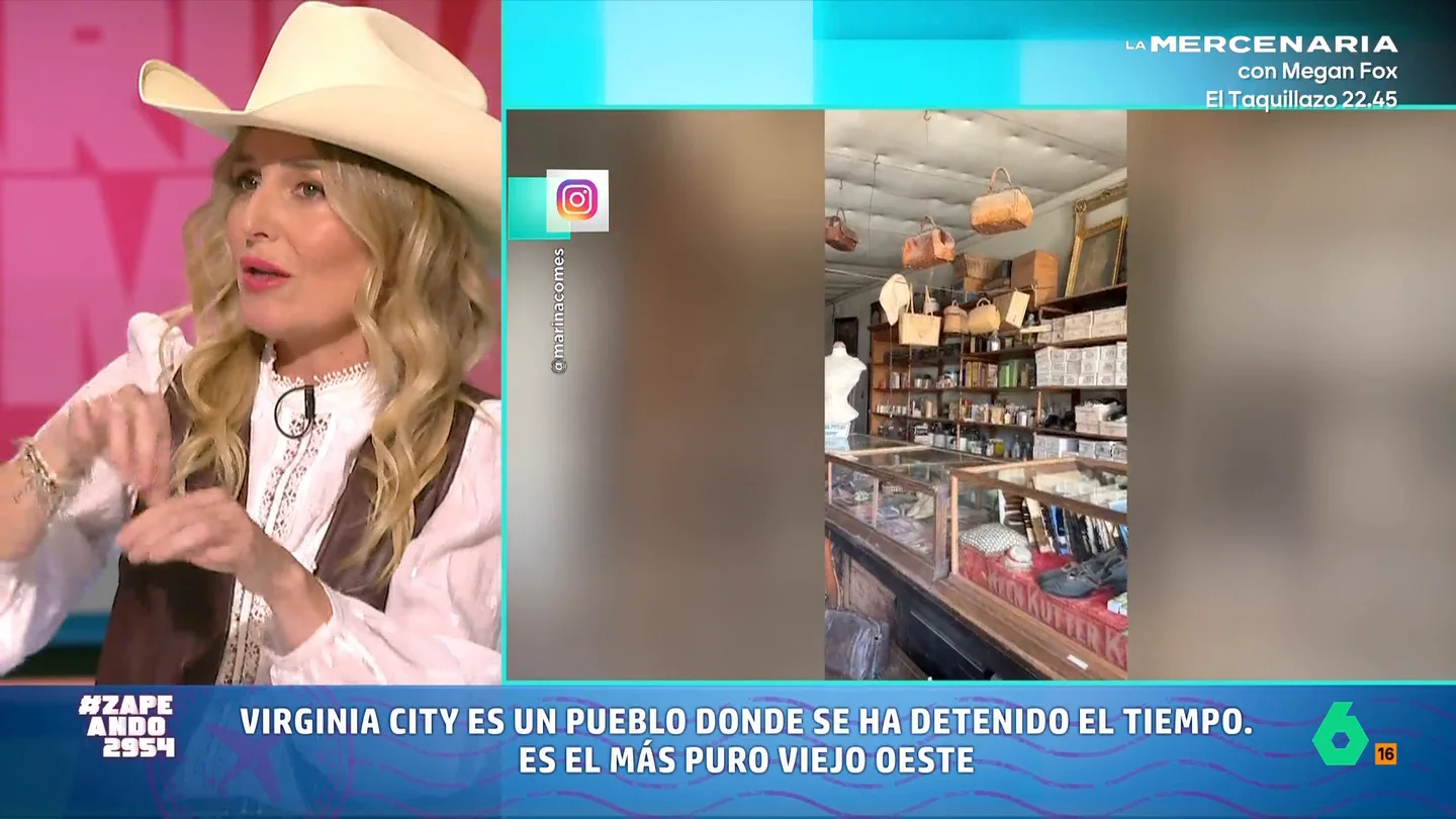 La inesperada visita a Virginia City que ha alucinado a Marina Comes: "Es como darte un paseo por la conquista del oeste" En su viaje a través de la 'Ruta 89' que cruza los Estados Unidos más salvajes y auténticos, Marina Comes visita por sorpresa Virginia City, una ciudad que llegó a tener 40.000 habitantes durante la fiebre del oro, para luego quedar abandonada.