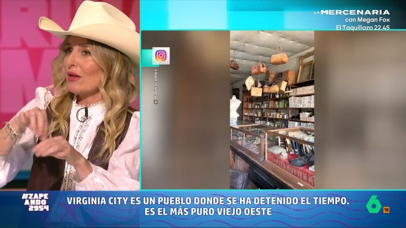 La inesperada visita a Virginia City que ha alucinado a Marina Comes: "Es como darte un paseo por la conquista del oeste"