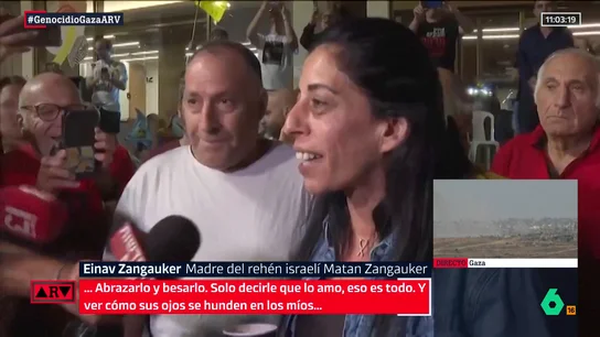La alegría de la madre de un rehén israelí tras conocer que serán liberados: "No puedo explicar lo que siento" La alegría de la madre de un rehén israelí tras conocer que serán liberados: "No puedo explicar lo que siento"