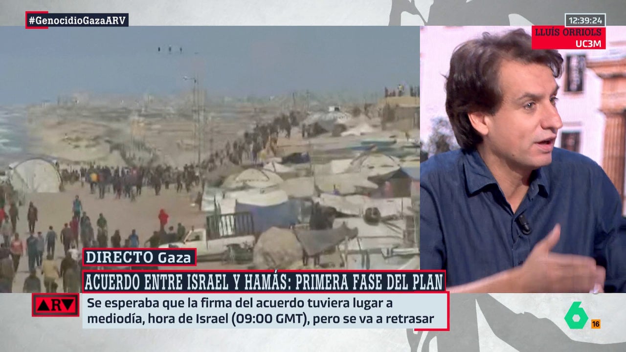 Orriols advierte sobre el acuerdo entre Hamás e Israel: "Puede fracasar por la falta de compromiso de las partes y la incapacidad para implementar el plan"