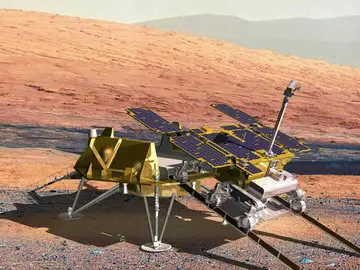 Plataforma de aterrizaje de la misión ExoMars Rosalind Franklin en Marte Plataforma de aterrizaje de la misión ExoMars Rosalind Franklin en Marte
