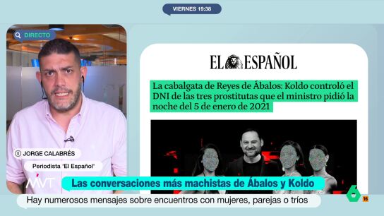 Como se publica en 'El Espa&ntilde;ol', el exministro socialista manten&iacute;a encuentros con mujeres prostituidas y que era Koldo Garc&iacute;a, su exasesor, el que se encargaba de gestionar esos encuentros. 