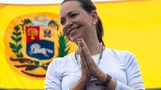 La opositora venezolana Mar&iacute;a Corina Machado, premio Nobel de la Paz 2025.